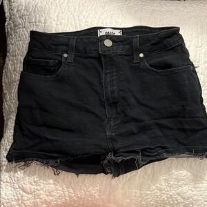Paige Black Denim Margot Shorts- Size 27